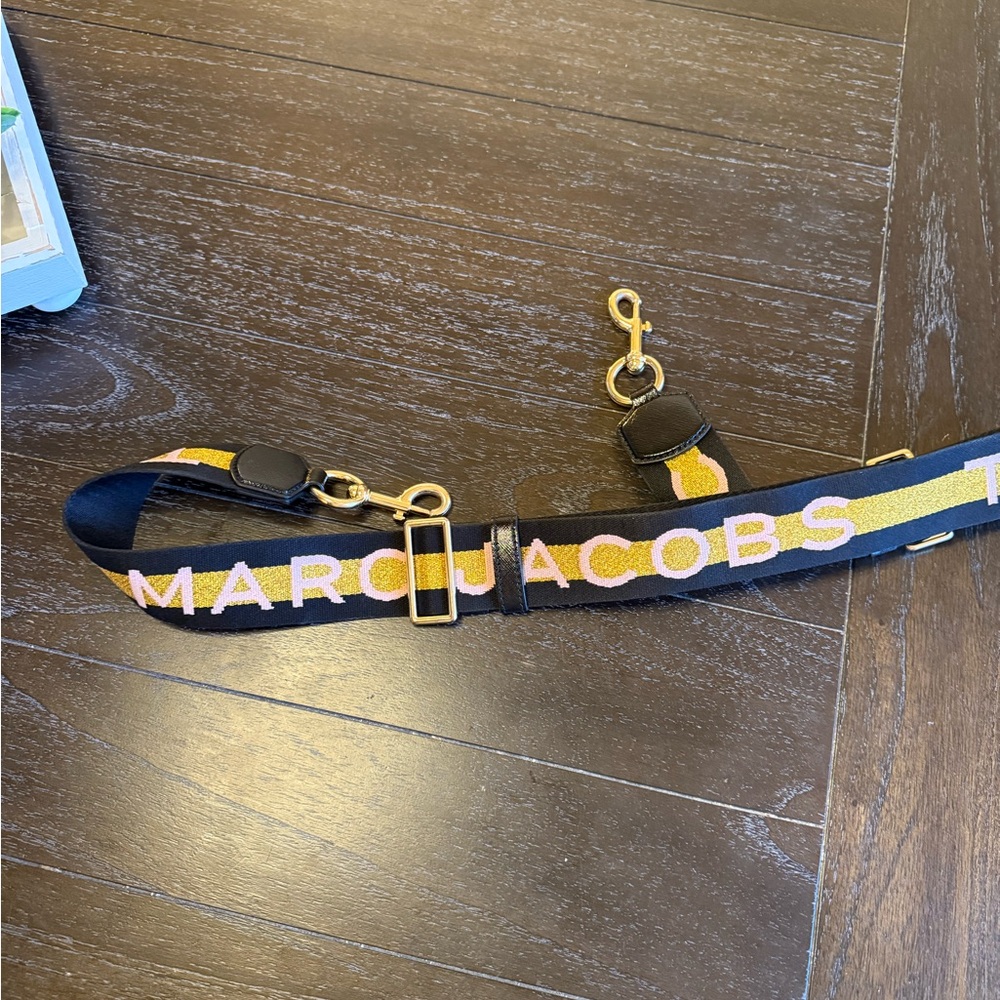 Marc Jacobs Black Strap with Gold and Pink Accents - Picture 3 of 4